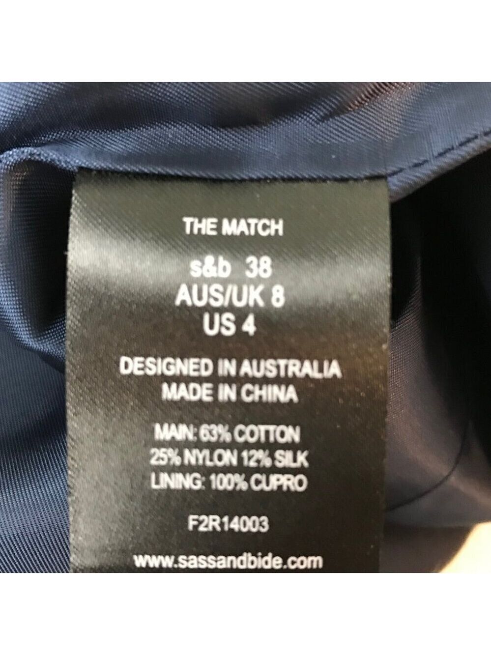 Sass & Bide The Match Blazer Size 4 - Picture 7 of 7